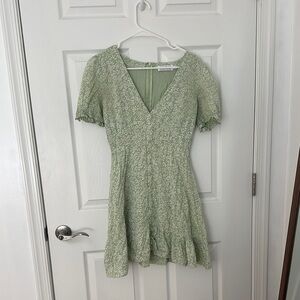 Green Floral Dress